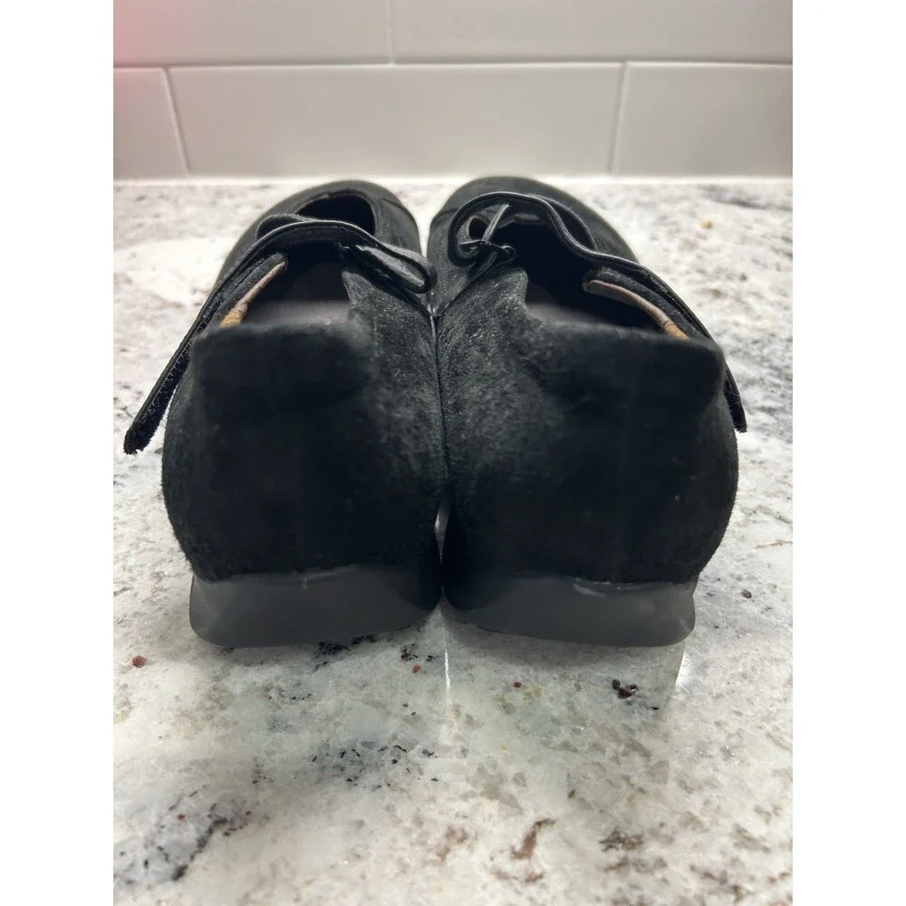 Wolky 42 Black Passion Mary Jane Goat Suede Leather US 11.5 Walking Shoe Comfort